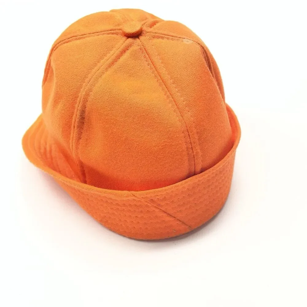 Vintage Original Jones Hat Cap Fitted Hunter's Orange 80s Men's Size Small